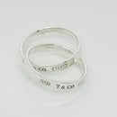 Size 8 Tiffany & Co 1837 Interlocking Double 2 Band Rolling Ring Mens Unisex-3
