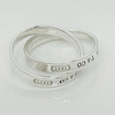 Size 8 Tiffany & Co 1837 Interlocking Double 2 Band Rolling Ring Mens Unisex-6