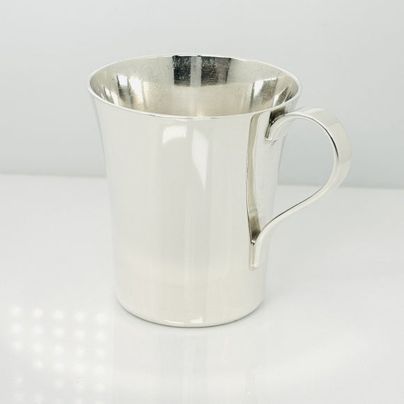 Tiffany Makers Espresso Cordial Cup Mug with Handle Fluted in Sterling Silver