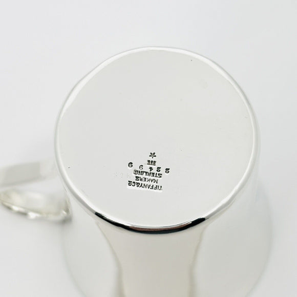 Tiffany Makers Espresso Cordial Cup Mug with Handle Fluted in Sterling Silver