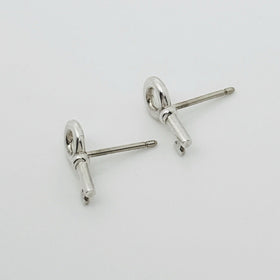 Tiffany & Co Key Lock Stud Earrings in Sterling Silver - 0