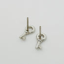 Tiffany & Co Key Lock Stud Earrings in Sterling Silver-3