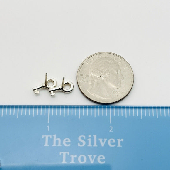 Tiffany & Co Key Lock Stud Earrings in Sterling Silver