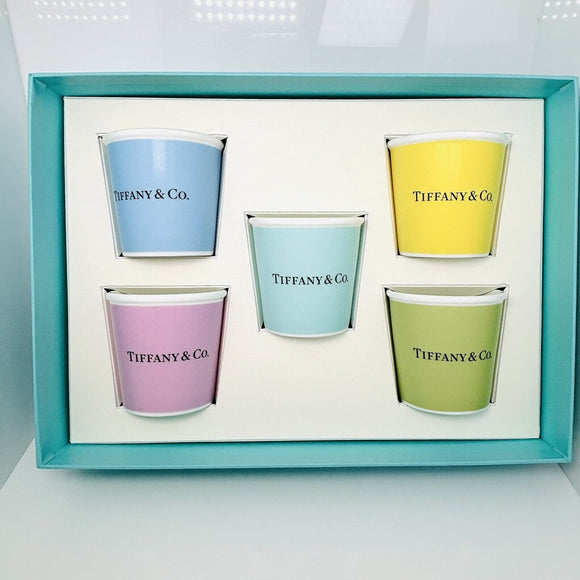 Tiffany 5 Set Colored Espresso Shot Paper Cup Everyday Objects