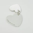 Large Tiffany & Co Double Heart Tag Pendant in 925 Sterling Silver-4