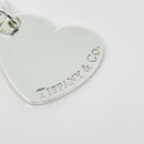 Large Tiffany & Co Double Heart Tag Pendant in 925 Sterling Silver-5