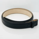 Tiffany & Co Black Leather Calfskin Mens Belt Size 34 Calf Skin-1