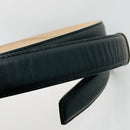 Tiffany & Co Black Leather Calfskin Mens Belt Size 34 Calf Skin-4