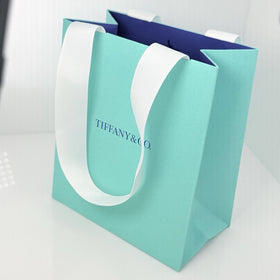 Tiffany & Co 2025 Limited Edition Blue Shopping Gift Bag 5.75" X 5" x 3"