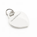 Tiffany Blue Enamel Heart Tag Charm or Pendant in Enamel and 925 Sterling Silver-5