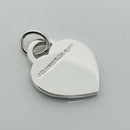 Tiffany Blue Enamel Heart Tag Charm or Pendant in Enamel and 925 Sterling Silver-6