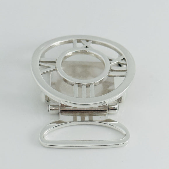 Tiffany & Co Round Atlas Belt Buckle in Sterling Silver Mens Unisex