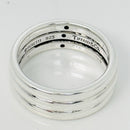 Size 7 Tiffany & Co Ruby  Sapphire Emerald Stacking Triple Ring by Elsa Peretti-4