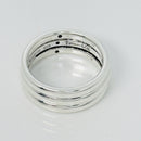 Size 7 Tiffany & Co Ruby  Sapphire Emerald Stacking Triple Ring by Elsa Peretti-5