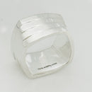 RARE Size 7.5 Tiffany Frank Gehry Torque Ring 4 layers Wide in Sterling Silver-1