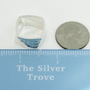 RARE Size 7.5 Tiffany Frank Gehry Torque Ring 4 layers Wide in Sterling Silver-7