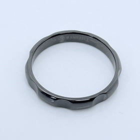 Size 12.5 Tiffany Narrow Groove Ring Paloma Picasso Black Titanium Mens Unisex