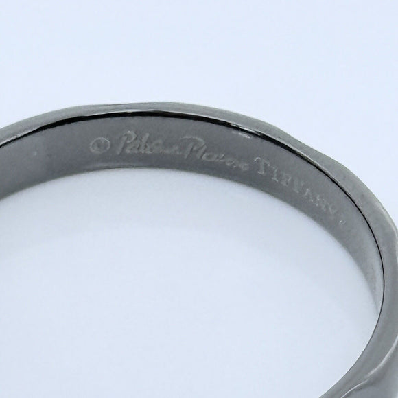 Size 12.5 Tiffany Narrow Groove Ring Paloma Picasso Black Titanium Mens Unisex