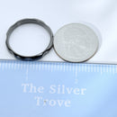 Size 12.5 Tiffany Narrow Groove Ring Paloma Picasso Black Titanium Mens Unisex-7