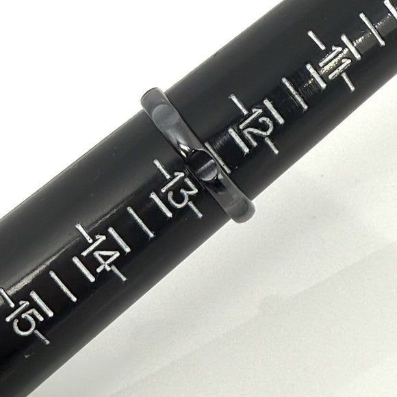 Size 12.5 Tiffany Narrow Groove Ring Paloma Picasso Black Titanium Mens Unisex