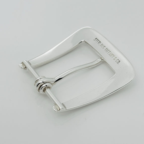 Tiffany Frame Style Prong Classic Belt Buckle in 925 Sterling Silver Mens Unisex