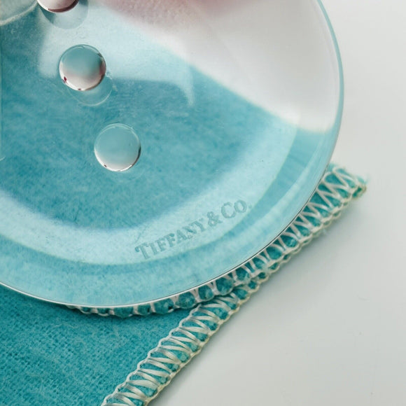 Tiffany Crystal Glass Snowman Christmas Tree Holiday Ornament