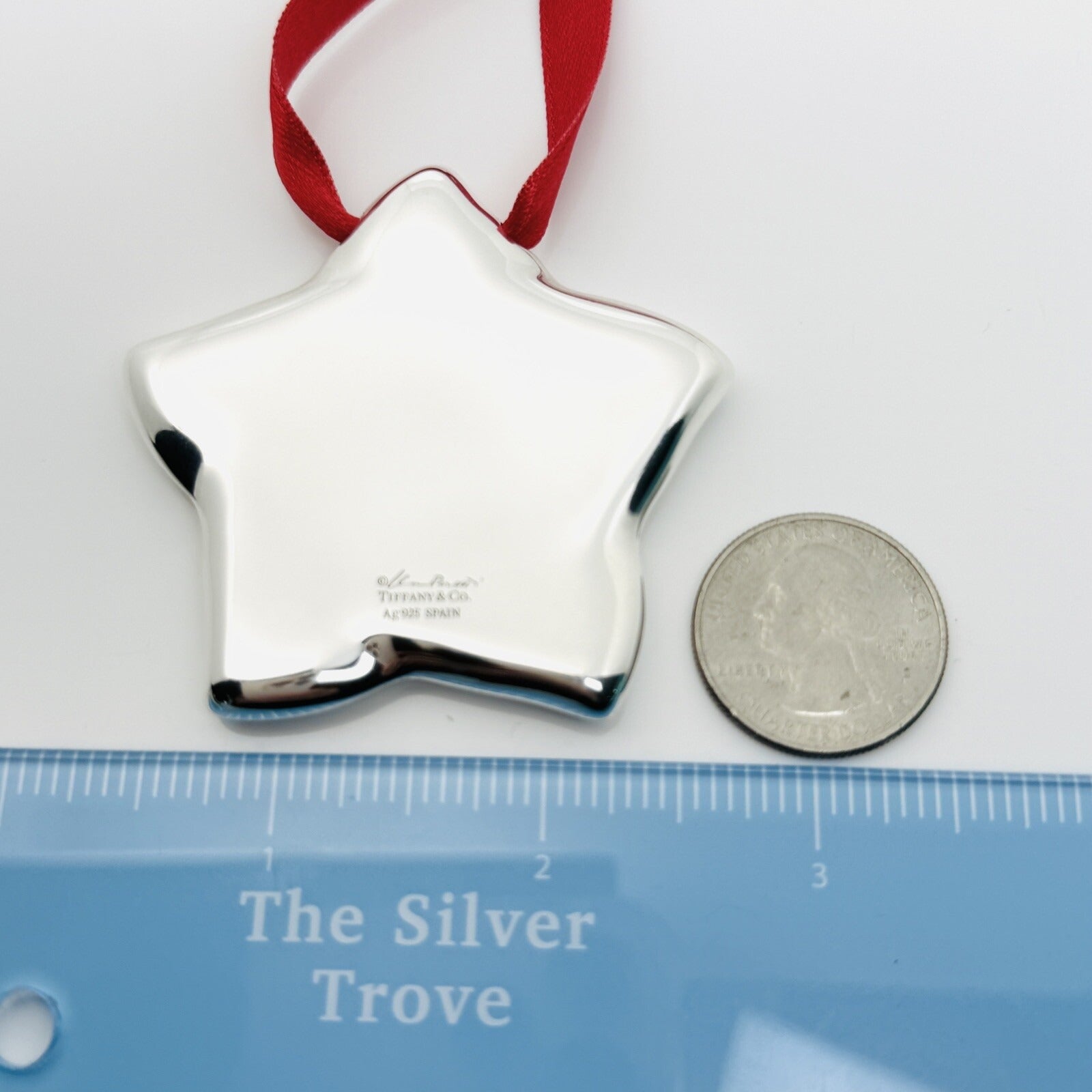 Tiffany & Co Silver Star Christmas Holiday Ornament by Elsa