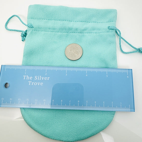 Tiffany & Co Extra Large Blue Jewelry Drawstring Storage Gift Pouch