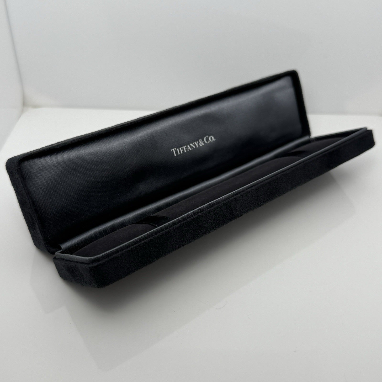 Tiffany Black Suede Leather Watch or Bracelet Presentation Storage Gift Box