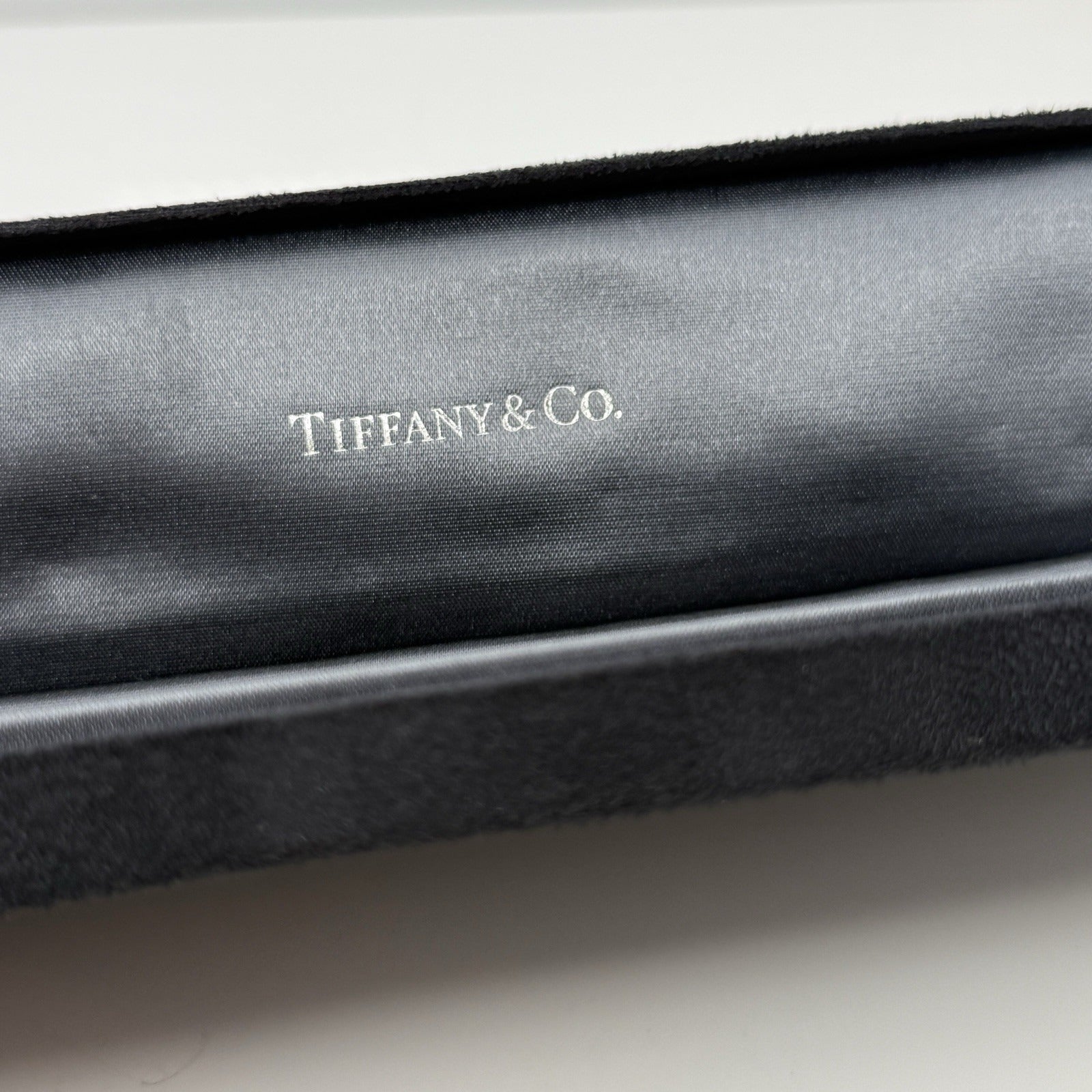 Tiffany Black Suede Leather Watch or Bracelet Presentation Storage Gift Box - 0