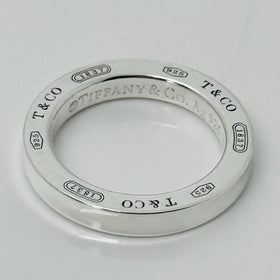 Tiffany 1837 Extra Small Round Circle Tag Pendant in Sterling Silver