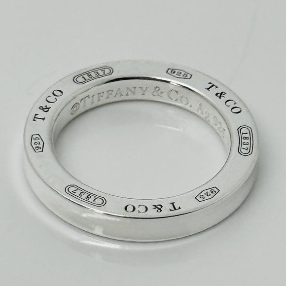 Tiffany 1837 Extra Small Round Circle Tag Pendant in Sterling Silver