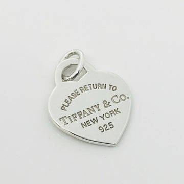 Return to Tiffany Small Heart Tag Pendant or Charm in Sterling Silver