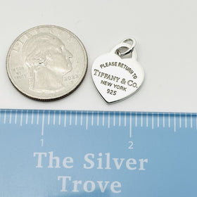 Return to Tiffany Small Heart Tag Pendant or Charm in Sterling Silver - 0