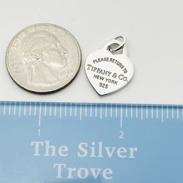 Return to Tiffany Small Heart Tag Pendant or Charm in Sterling Silver - 0