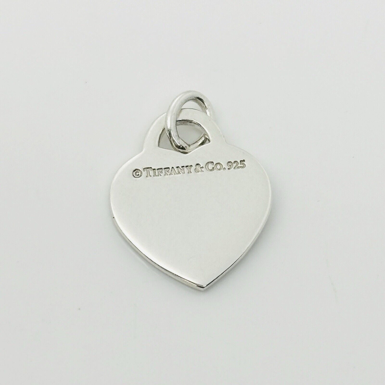 Return to Tiffany Small Heart Tag Pendant or Charm in Sterling Silver