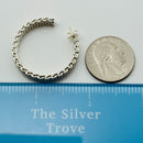 1 Tiffany & Co Somerset Mesh Hoop Huggie Earring Large 1.27" Single Replacement-2