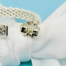 1 Tiffany & Co Somerset Mesh Hoop Huggie Earring Large 1.27" Single Replacement-7