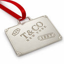 Tiffany & Co. 1837 Luggage Suitcase Christmas Tree Holiday Ornament in Silver-4