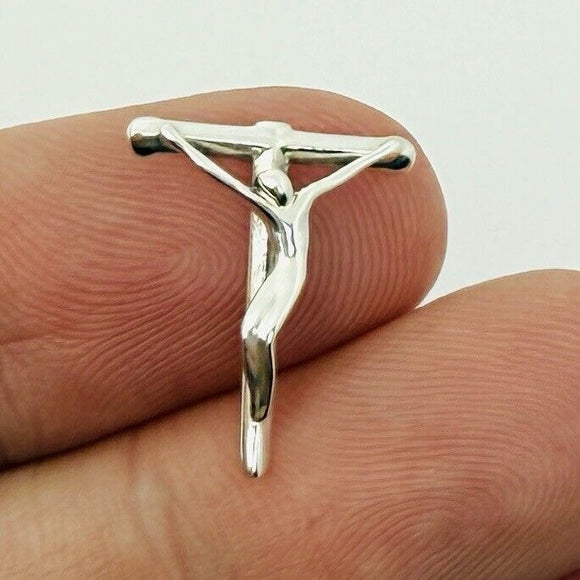 RARE Tiffany Extra Small Mini Crucifix Cross Pendant 18.5mm by Elsa Peretti