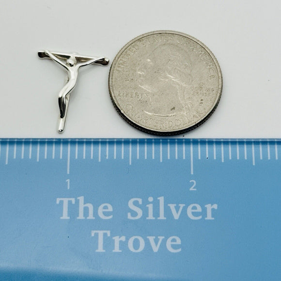 RARE Tiffany Extra Small Mini Crucifix Cross Pendant 18.5mm by Elsa Peretti