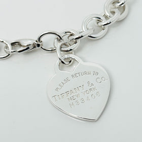 8.75" Please Return to Tiffany New York Extra Large Heart Tag Charm Bracelet - 0