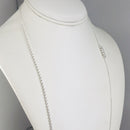 Tiffany & Co Mixed Bead Chain 28" to 32" in Sterling Silver Adjustable Necklace-5