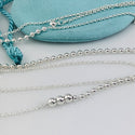 Tiffany & Co Mixed Bead Chain 28" to 32" in Sterling Silver Adjustable Necklace - 2