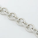 18" Tiffany New York Circle Clasp Toggle Necklace in Silver AUTHENTIC-6