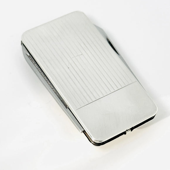 Tiffany & Co Machine Turned Pin Stripe Engravable ID Money Clip Pocket Knife