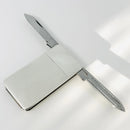 Tiffany & Co Machine Turned Pin Stripe Engravable ID Money Clip Pocket Knife-4