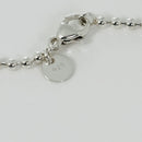 24" Tiffany T&CO Dog Tag Pendant Necklace on Bead Chain in Black Titanium and Silver-8