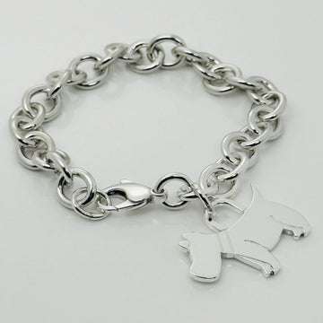 8" Tiffany Scottie Dog Tag Pet Charm Bracelet in Sterling Silver - 0