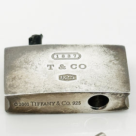 Tiffany 1837 Padlock Black Rubber Key Ring Chain Replacement Broken for parts